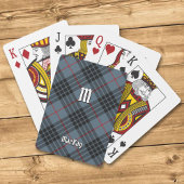 Clan MacKay Blue Tartan Pokerkaarten