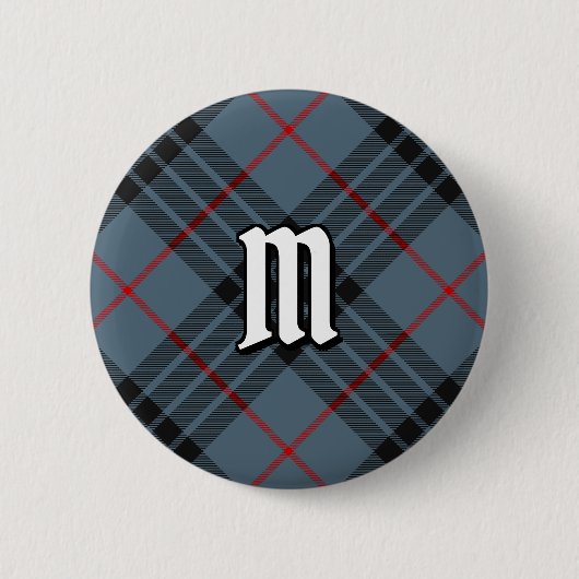 Clan MacKay Blue Tartan Ronde Button 5,7 Cm (Voorkant)