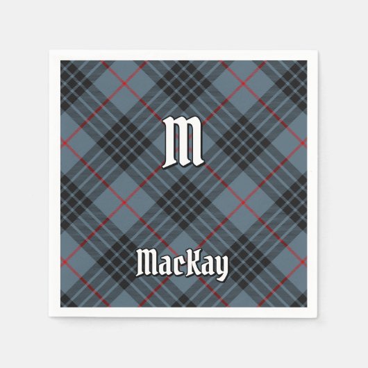 Clan MacKay Blue Tartan Servet (Voorkant)