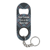 Clan MacKay Blue Tartan Sleutelhanger Bottle Opene Mini Flessenopener (Achterkant)