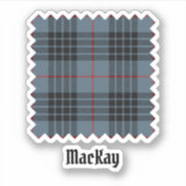 Clan MacKay Blue Tartan Sticker (Voorkant)