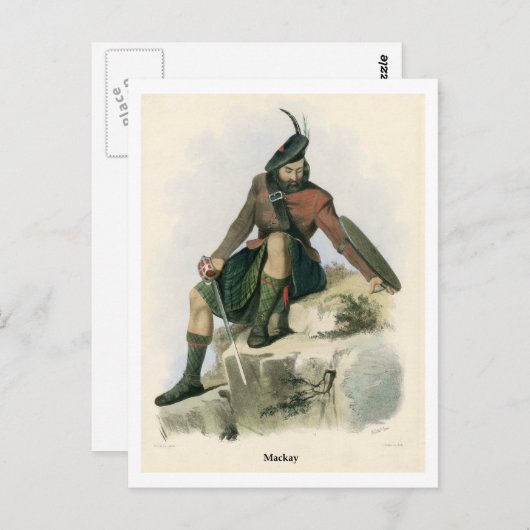 Clan Mackay Briefkaart (Voorkant / Achterkant)