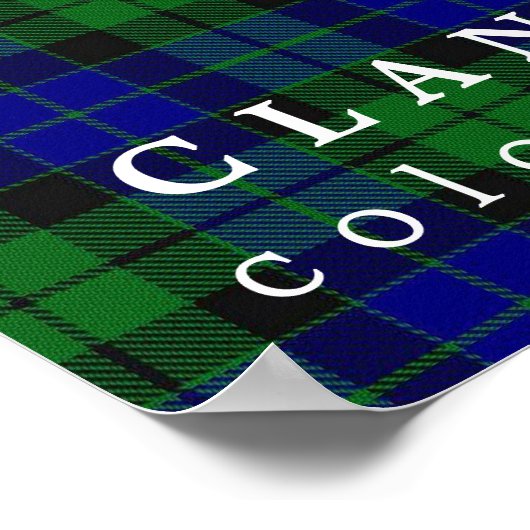 Clan MacKay Colors of Scotland Tartan Poster (Hoek)