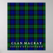 Clan MacKay Colors of Scotland Tartan Poster (Voorkant)