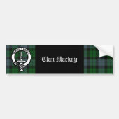 Clan Mackay Crest Badge & Tartan Bumpersticker (Voorkant)