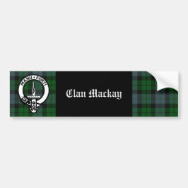 Clan Mackay Crest Badge & Tartan Bumpersticker