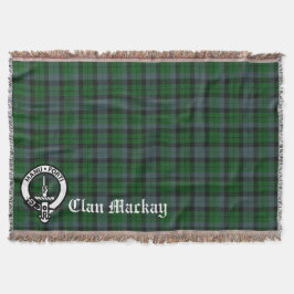 Clan Mackay Crest Badge & Tartan Deken