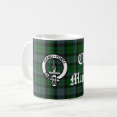 Clan Mackay Crest Badge & Tartan  Koffiemok (Voorkant links)