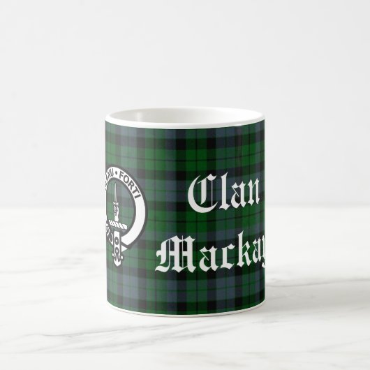 Clan Mackay Crest Badge & Tartan  Koffiemok (Center)