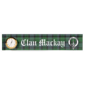 Clan Mackay Crest Badge & Tartan  Naambordje (Voorkant)