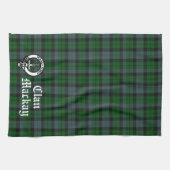 Clan Mackay Crest Badge & Tartan Theedoek (Horizontaal)