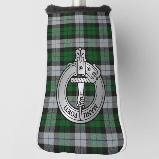 Clan MacKay Crest & Dress Tartan Golfheadcover (Draai 90)