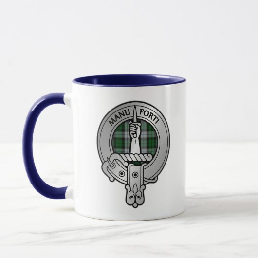 Clan MacKay Crest & Dress Tartan Mok (Links)