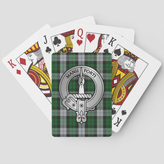 Clan MacKay Crest & Dress Tartan Pokerkaarten (Achterkant)