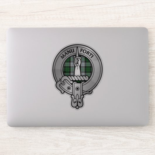 Clan MacKay Crest & Dress Tartan Sticker (Computer)