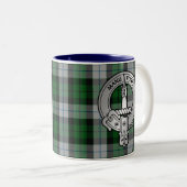 Clan MacKay Crest & Dress Tartan Tweekleurige Koffiemok (Voorkant rechts)