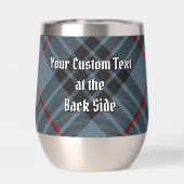 Clan MacKay Crest over Blue Tartan (Achterkant)