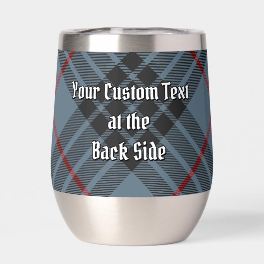 Clan MacKay Crest over Blue Tartan (Achterkant)