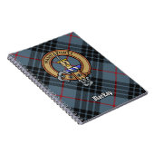 Clan MacKay Crest over Blue Tartan Notitieboek (Rechterzijde)