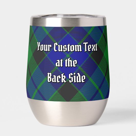 Clan MacKay Crest over Tartan (Achterkant)