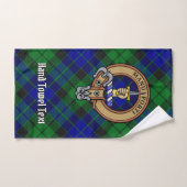 Clan MacKay Crest over Tartan Bad Handdoek (Handdoek)