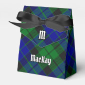 Clan MacKay Crest over Tartan Bedankdoosjes (Voorkant Zijde)