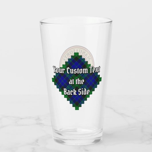 Clan MacKay Crest over Tartan Glas (Achterkant)