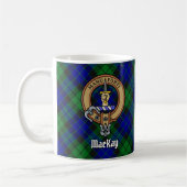 Clan MacKay Crest over Tartan Koffiemok (Links)