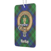 Clan MacKay Crest over Tartan Luchtverfrisser (Links)