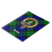 Clan MacKay Crest over Tartan Notitieboek (Linkerzijde)
