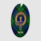 Clan MacKay Crest over Tartan Ornament (voorkant)