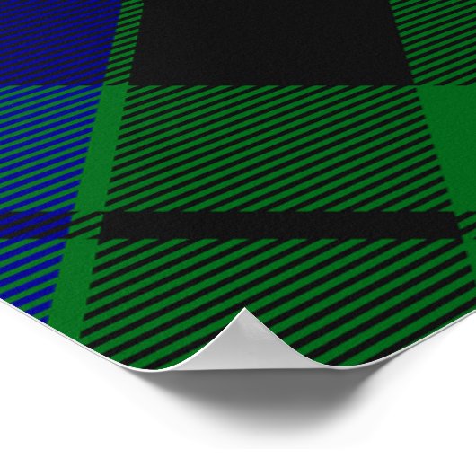 Clan MacKay Crest over Tartan Poster (Hoek)