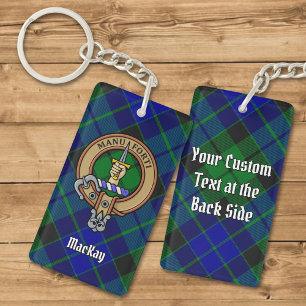 Clan MacKay Crest over Tartan Sleutelhanger