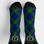 Clan MacKay Crest over Tartan Sokken (Top)