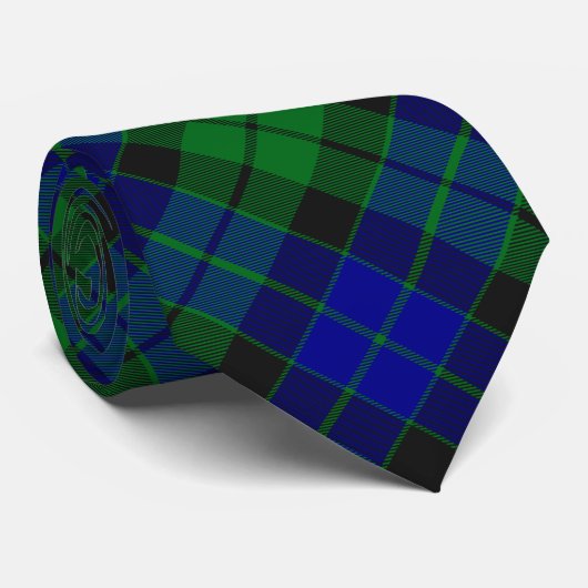 Clan MacKay Crest over Tartan Stropdas (Opgerold)