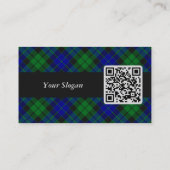 Clan MacKay Crest over Tartan Visitekaartje (Achterkant)