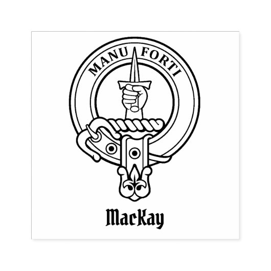 Clan MacKay Crest Rubber Stamp Rubberstempel (Afrduk)