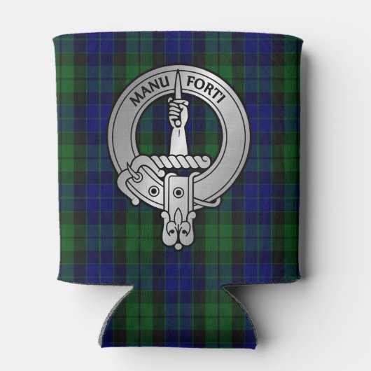 Clan MacKay Crest & Tartan Blikjeskoeler (Achterkant)