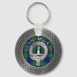 Clan MacKay Crest & Tartan Knot Sleutelhanger