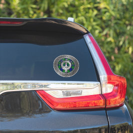 Clan MacKay Crest & Tartan Knot Sticker