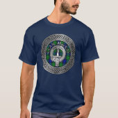 Clan MacKay Crest & Tartan Knot T-Shirt (Voorkant)