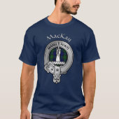 Clan MacKay Crest & Tartan T-Shirt (Voorkant)