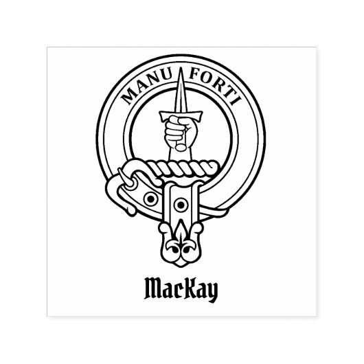 Clan MacKay Crest Zelfinktende Stempel (Design)