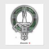 Clan MacKay Dress Tartan Crest Sticker (Vel)