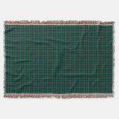 Clan MacKay Groen en Blauw Schots Tartan Deken (Voorkant)