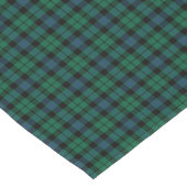Clan MacKay Groen en Blauw Schots Tartan Korte Tafelloper (Hoek)