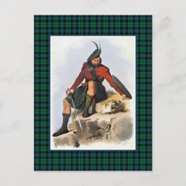 Clan MacKay  Illustratie Tartan Lijst Briefkaart