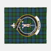 Clan MacKay Modern Tartan Pset Fleece Deken (Voorkant (Horizontaal))