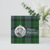 Clan Mackay Ornament - Gepersonaliseerde Vaste Vak Feestdagenkaart (Staand voorkant)