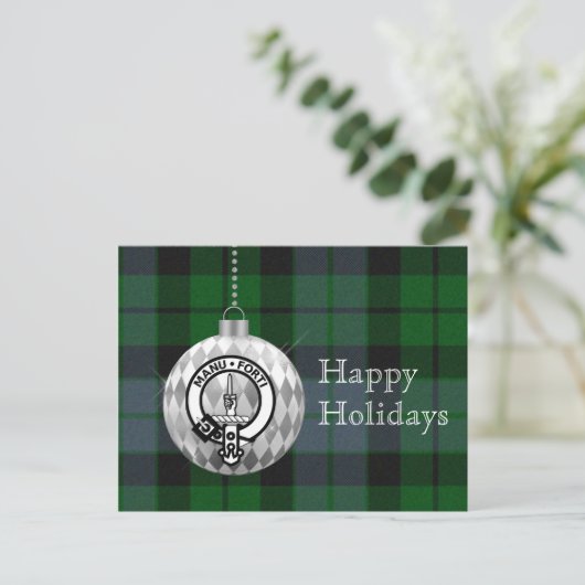 Clan Mackay Ornament Kerstmis Kaart (Staand voorkant)